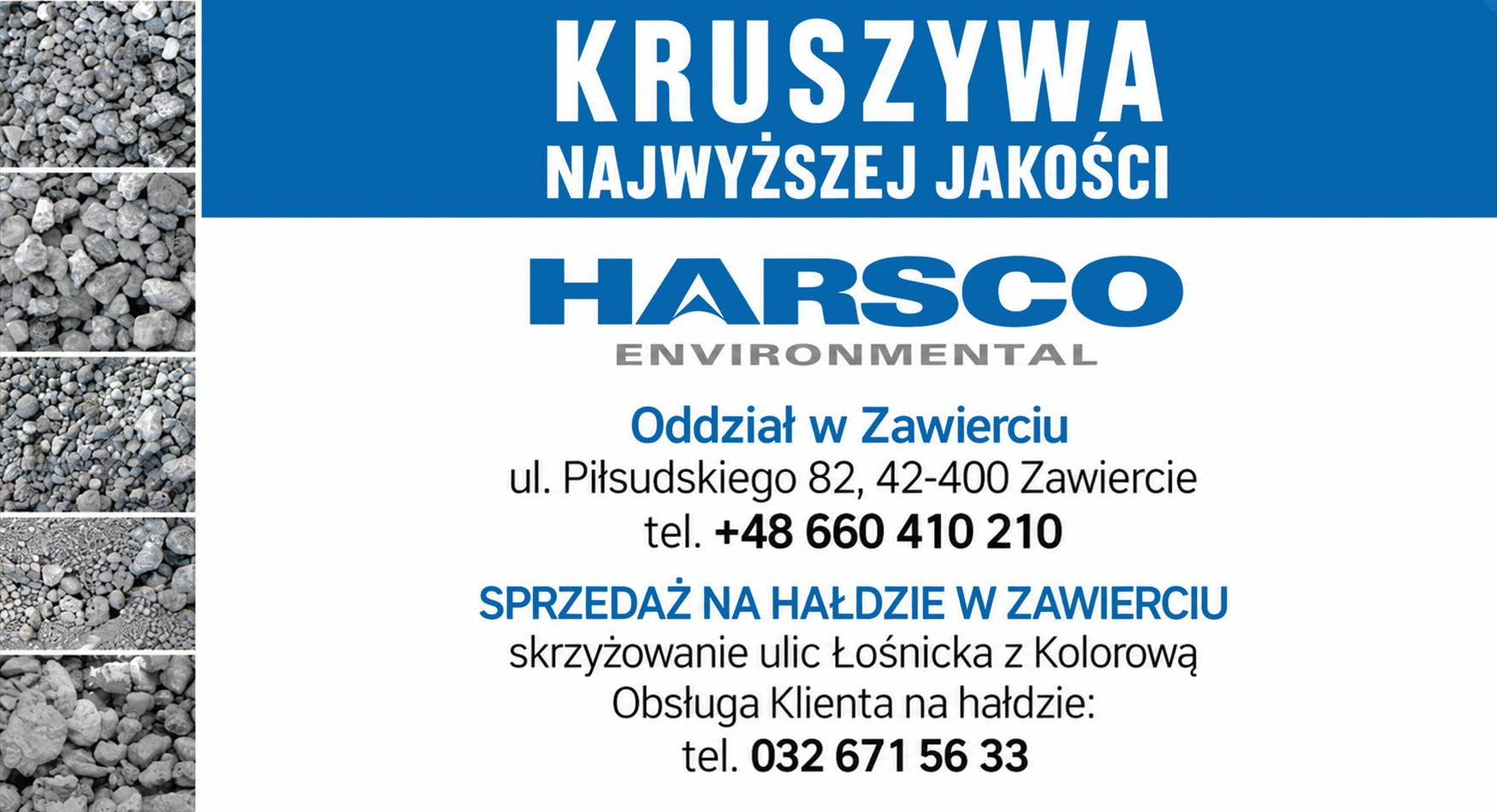 kruszywa drogowe ZAWIERCIE